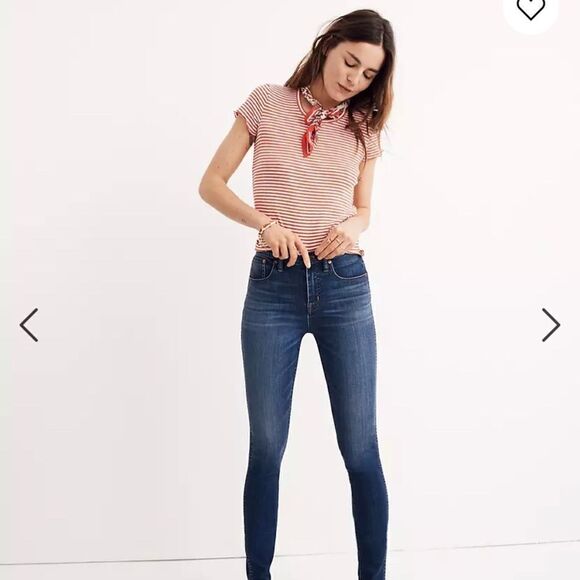 Madewell jeans 10” high rise skinny size 26 in Danny wash: tencel edition - Picture 1 of 10